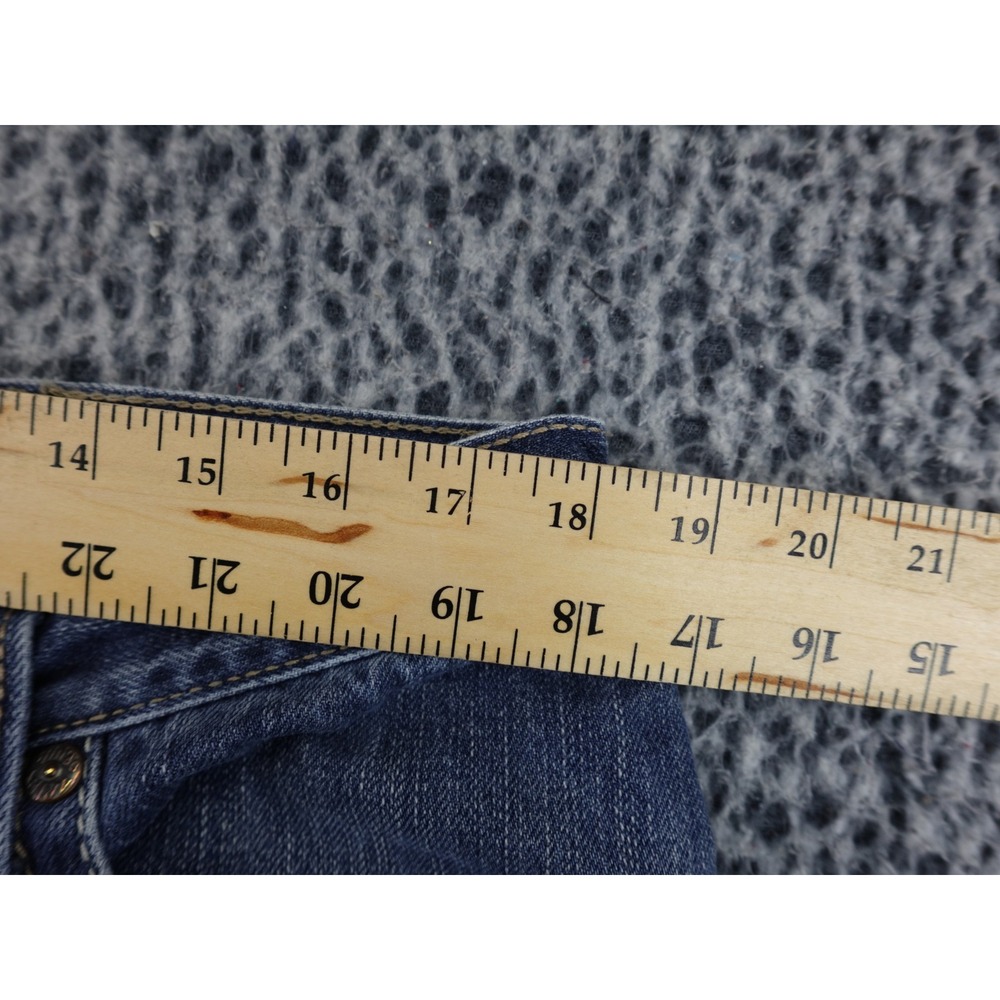 Ariat Bootcut Jeans Mens 36x30 Blue Good Heavy Stitching Western Denim - Picture 7 of 14